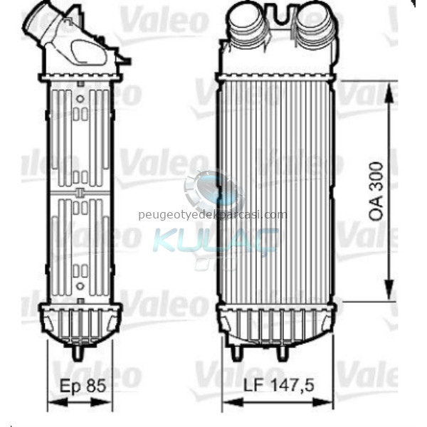 INTERCOOL RADYATOR PARTNER 1.6HDI DV6-XSARA