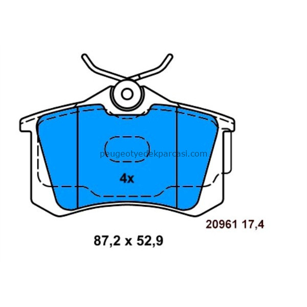 ARKA FREN BALATASI 308-3008