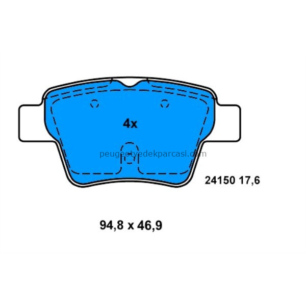 ARKA FREN BALATASI DISK 307-C4