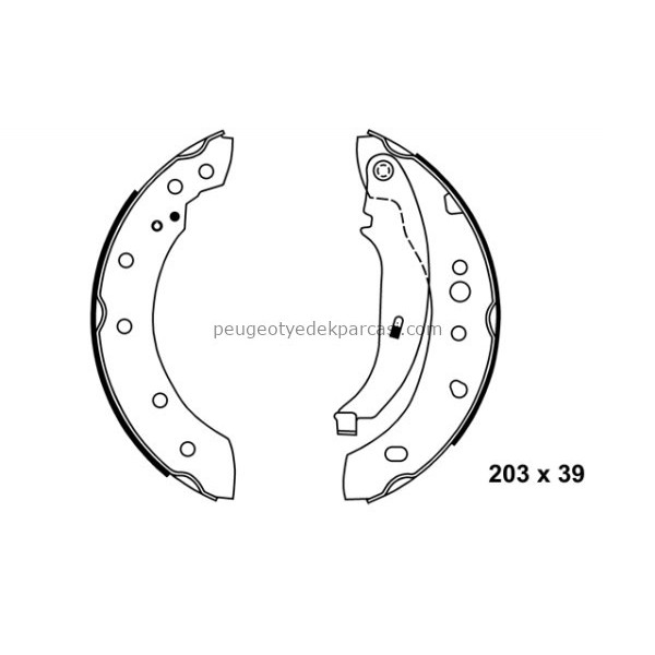 ARKA FREN BALATASI PABUCLU 206-306-XSARA-LAGUNA-CLIO