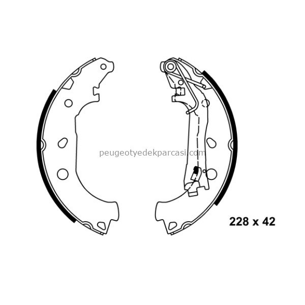 ARKA FREN BALATASI PABUCLU BIPPER-NEMO OPEL CORSA D