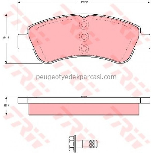 ON FREN BALATASI PARTNER DW8B 2003=>BOXER 3 ARKA