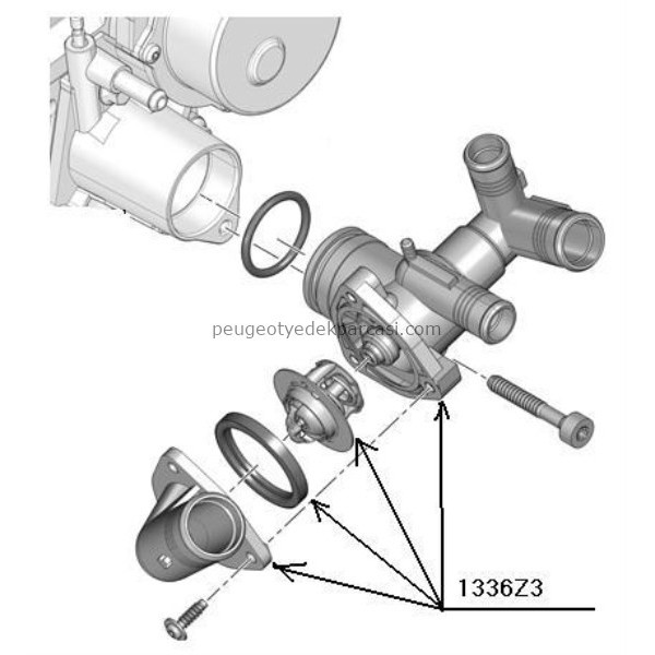 TERMOSTAT KOMPLE BOXER3 06>2.2 HDI