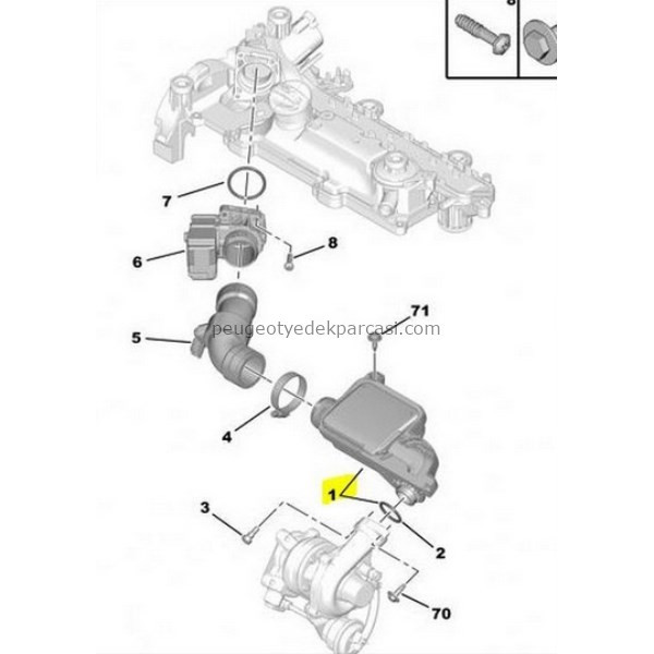 TURBO HAVA KUTUSU 206-207-307-FIESTA 1.4 HDI DV4 