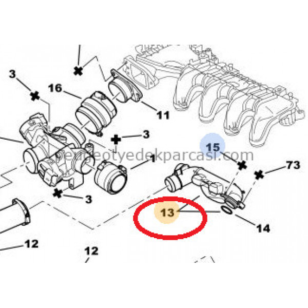 TURBO HAVA KUTUSU 407 1.6HDI DV6TED4-FOCUS