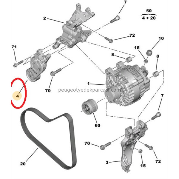 OTOMATIK GERGI RULMANI 308-3008-508-PARTNER TEPEE 1.6HDI DV6 EURO5