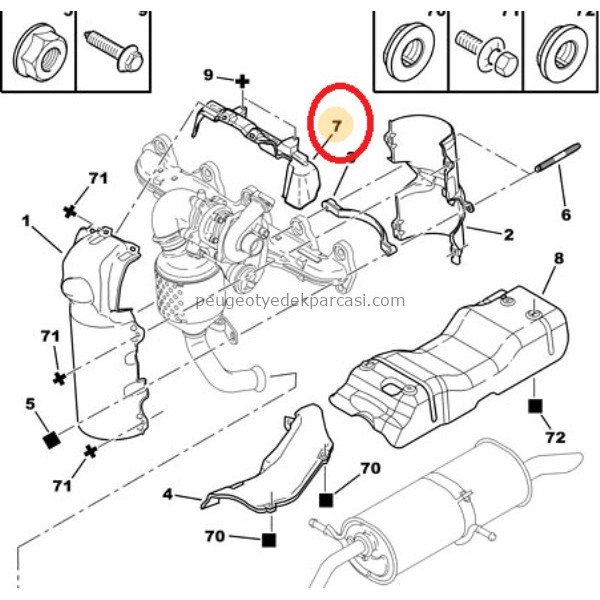 ISI KALKANI UST 1.4HDI DV4 206-207-307 