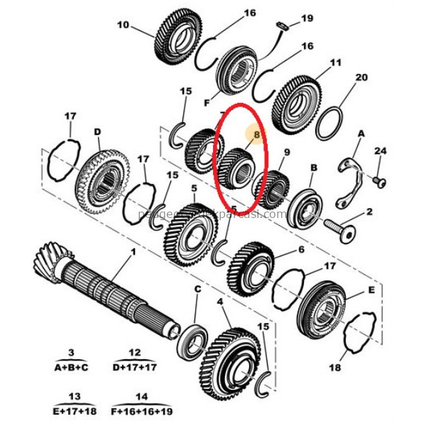 5 VITES DISLISI UFAK BOXER3-DUCATO3 MLGU 06>49X33