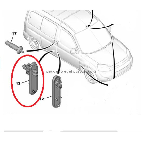 KAPI ISIK BUTONU PARTNER-BERLINGO